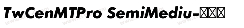 TwCenMTPro SemiMediu字体转换